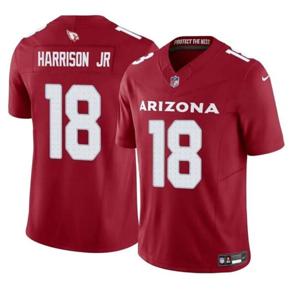 Mens Youths Kids Womens 18 Marvin Harrison Jr Red Vapor Limited Stitched Jersey